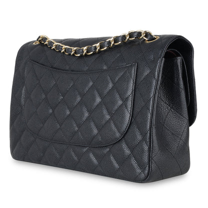 Chanel Classic Flap Caviar Black Shoulder Bag Style 18