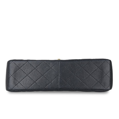 Chanel Classic Flap Caviar Black Shoulder Bag Style 18
