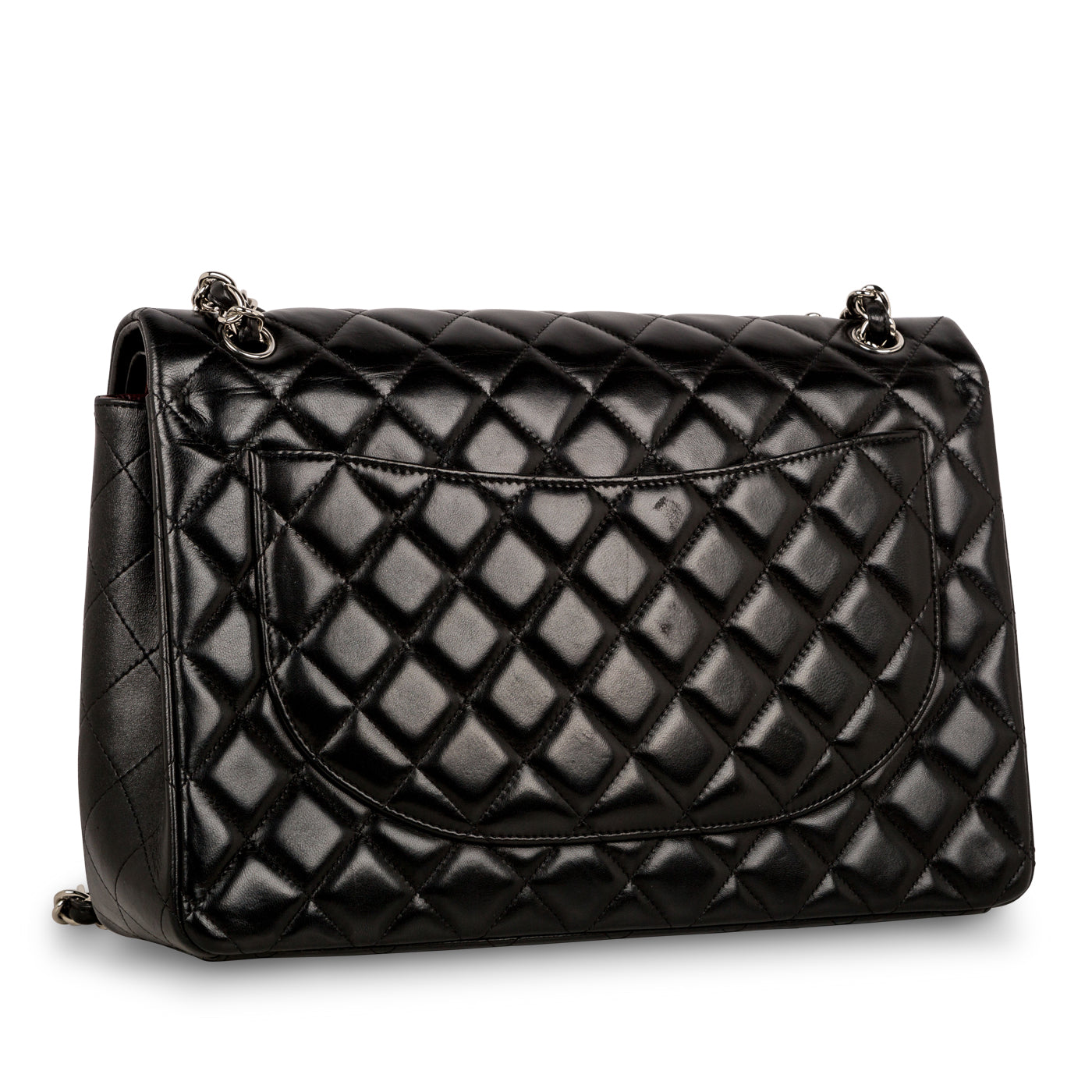 Chanel Classic Flap Lambskin Black Shoulder Bag Style 25