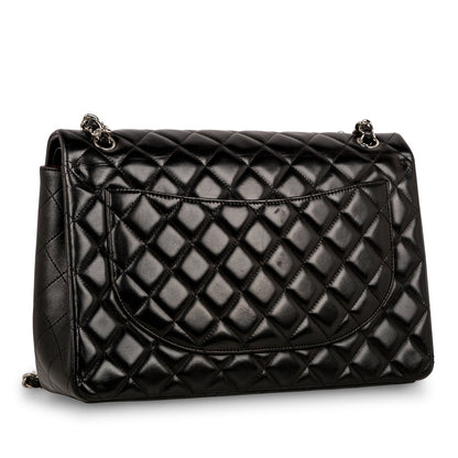 Chanel Classic Flap Lambskin Black Shoulder Bag Style 25