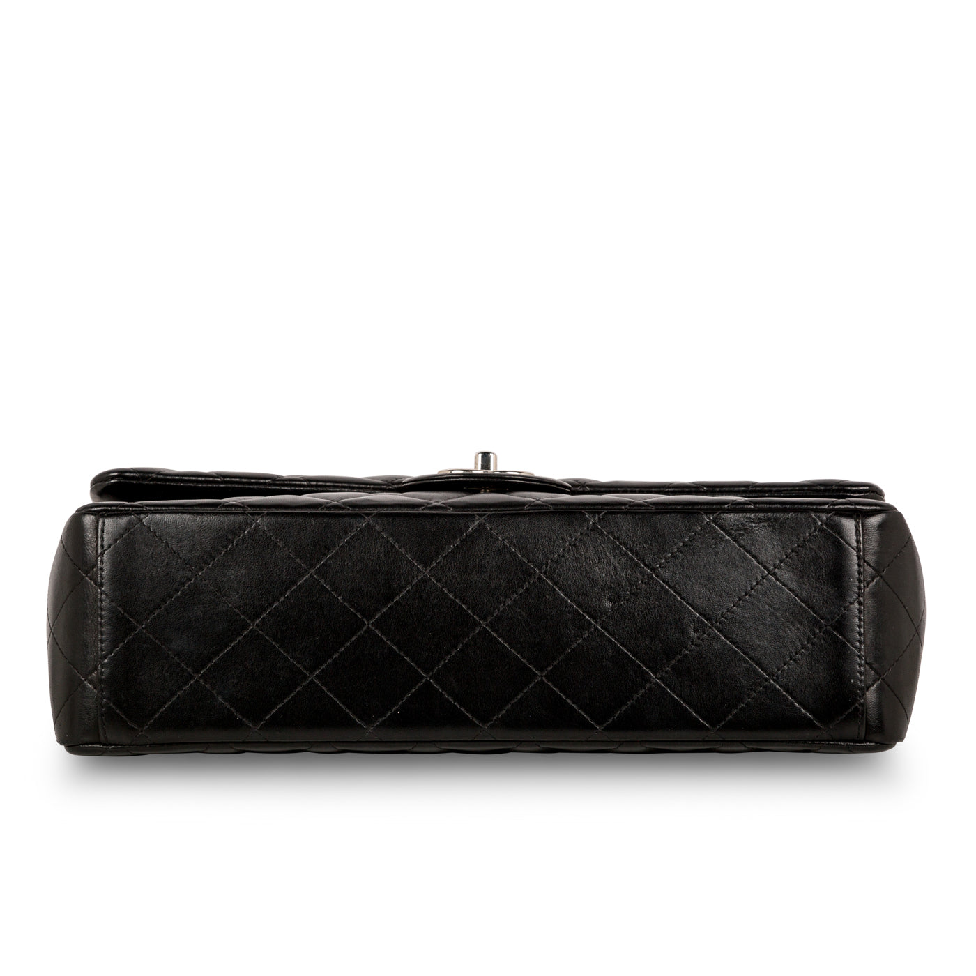 Chanel Classic Flap Lambskin Black Shoulder Bag Style 74
