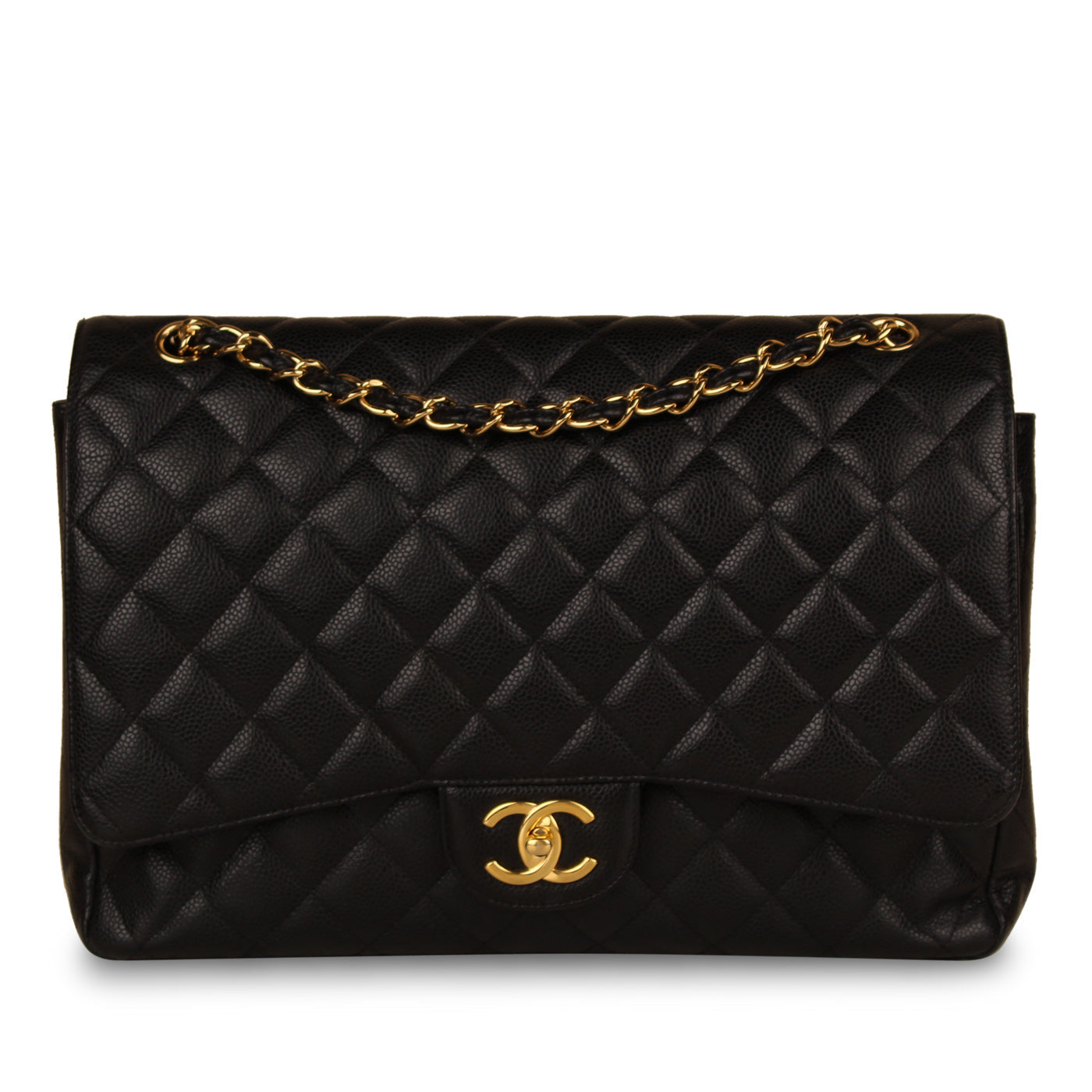 Chanel Classic Flap Caviar Black Shoulder Bag Style 5