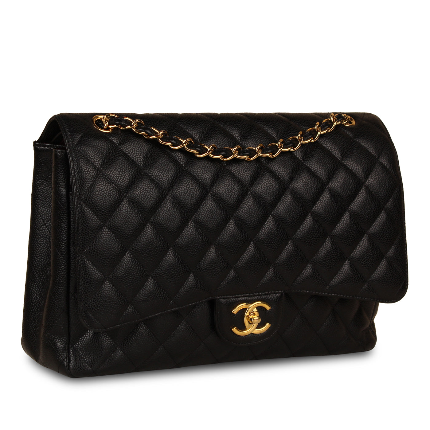 Chanel Classic Flap Caviar Black Shoulder Bag Style 5