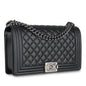 Chanel Boy Bag Lambskin Black Shoulder Bag Style 2