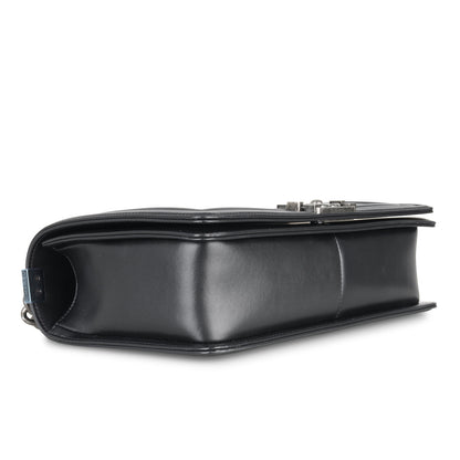Chanel Boy Bag Lambskin Black Shoulder Bag Style 2