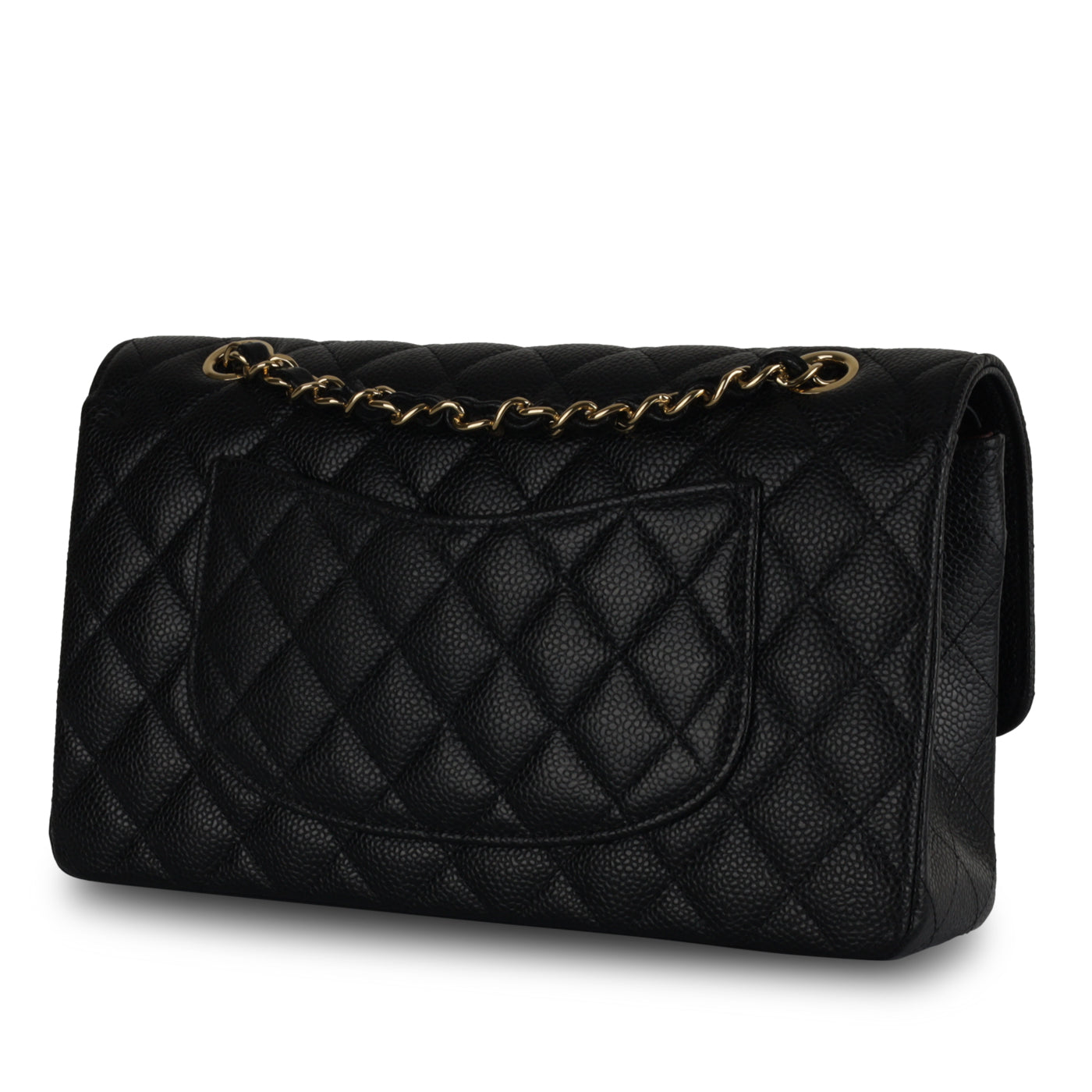 Chanel Classic Flap Lambskin Black Shoulder Bag Style 111
