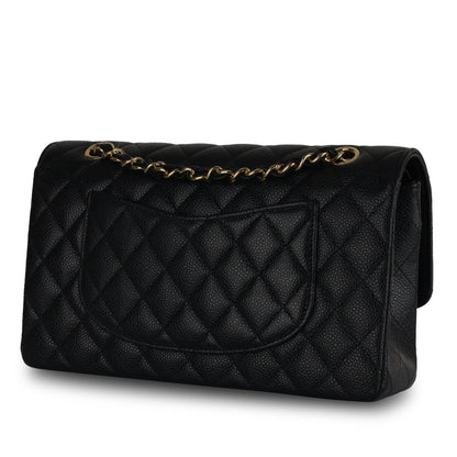 Chanel Classic Flap Lambskin Black Shoulder Bag Style 111