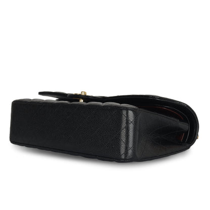 Chanel Classic Flap Lambskin Black Shoulder Bag Style 115