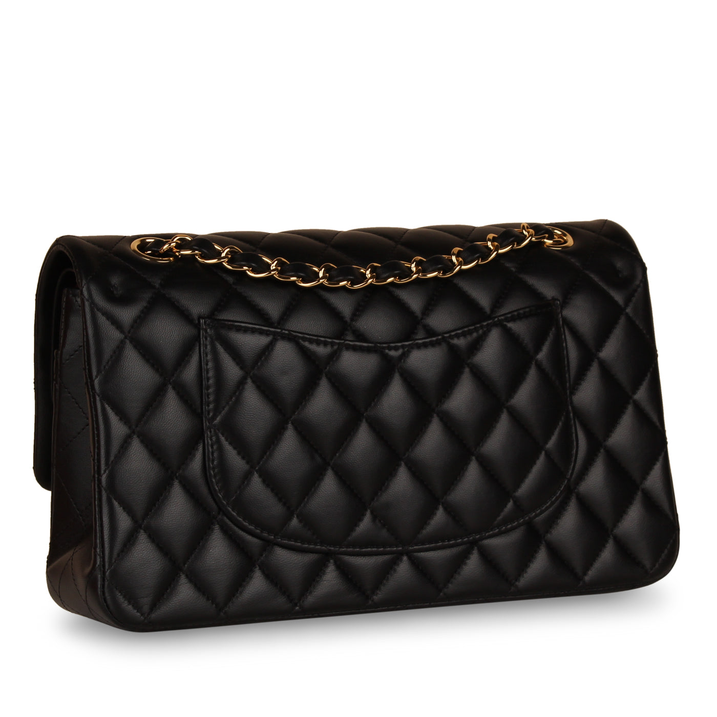 Chanel Classic Flap Bag Medium - Black Lambskin