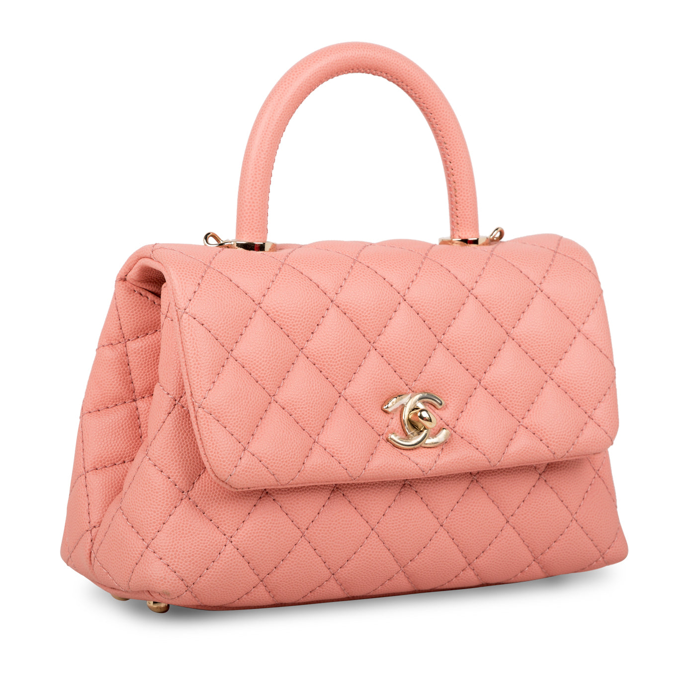 Chanel Coco Handle Caviar Gold Shoulder Bag Style 6