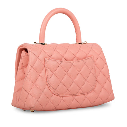 Chanel Coco Handle Caviar Gold Shoulder Bag Style 6