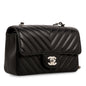 Chanel Classic Flap Lambskin Black Shoulder Bag Style 200