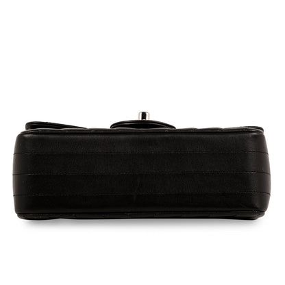 Chanel Classic Flap Lambskin Black Shoulder Bag Style 200