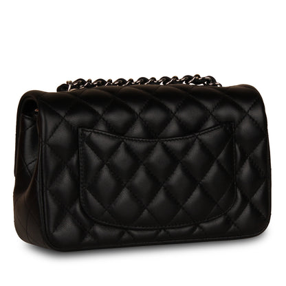 Chanel Classic Flap Lambskin Black Shoulder Bag Style 176