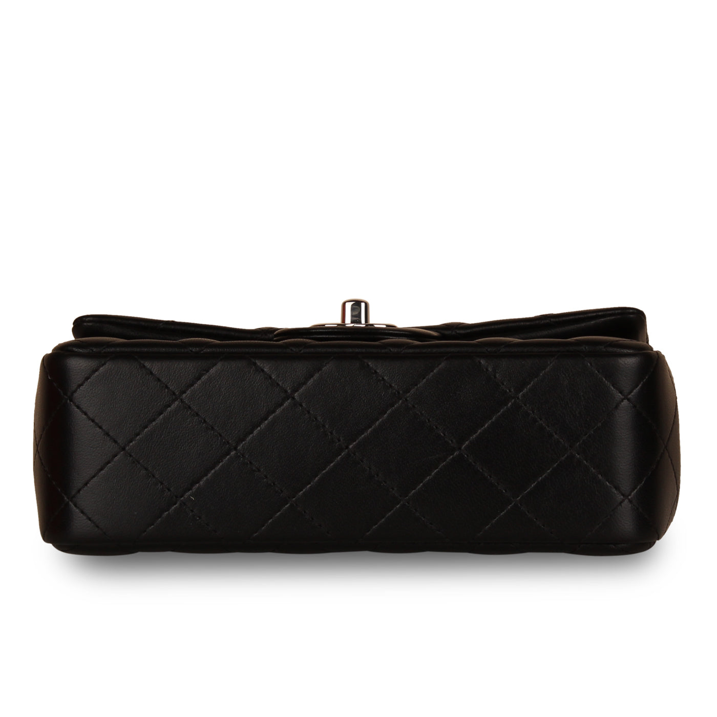 Chanel Classic Flap Lambskin Black Shoulder Bag Style 176