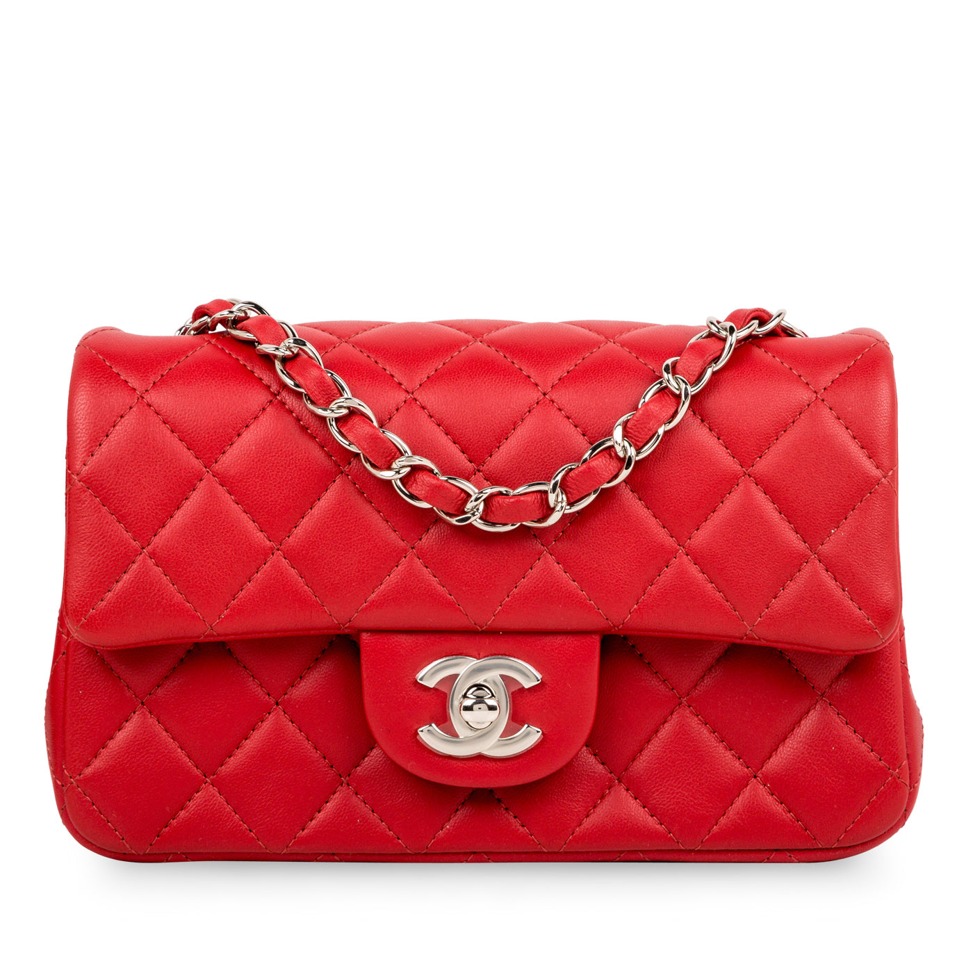 Chanel Classic Flap Lambskin Black Shoulder Bag Style 195