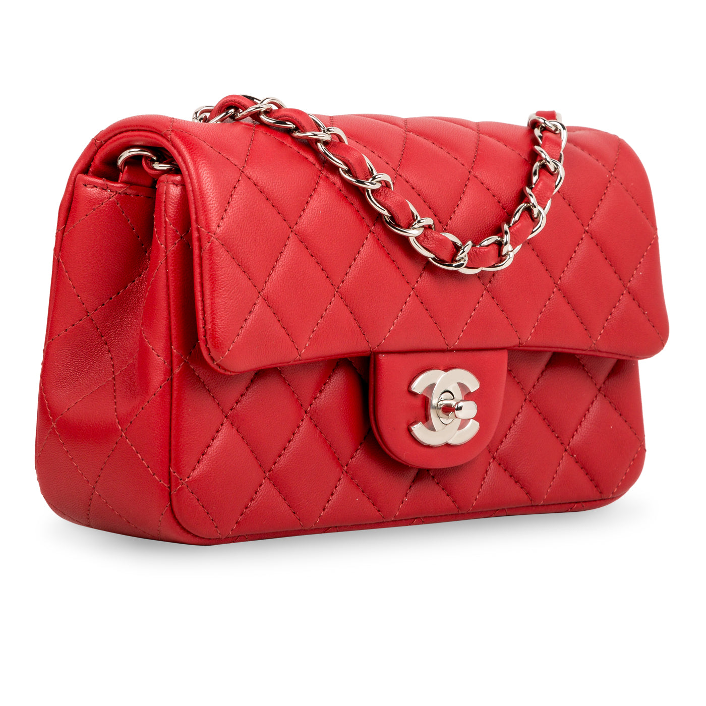 Chanel Classic Flap Lambskin Black Shoulder Bag Style 182
