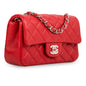 Chanel Classic Flap Lambskin Black Shoulder Bag Style 182