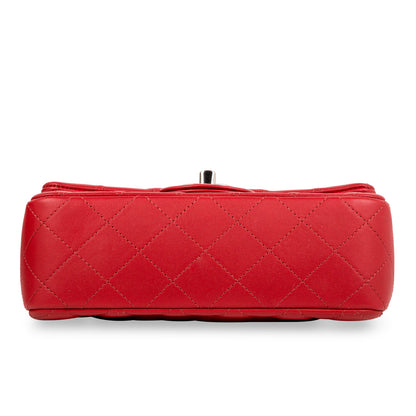 Chanel Classic Flap Lambskin Black Shoulder Bag Style 182