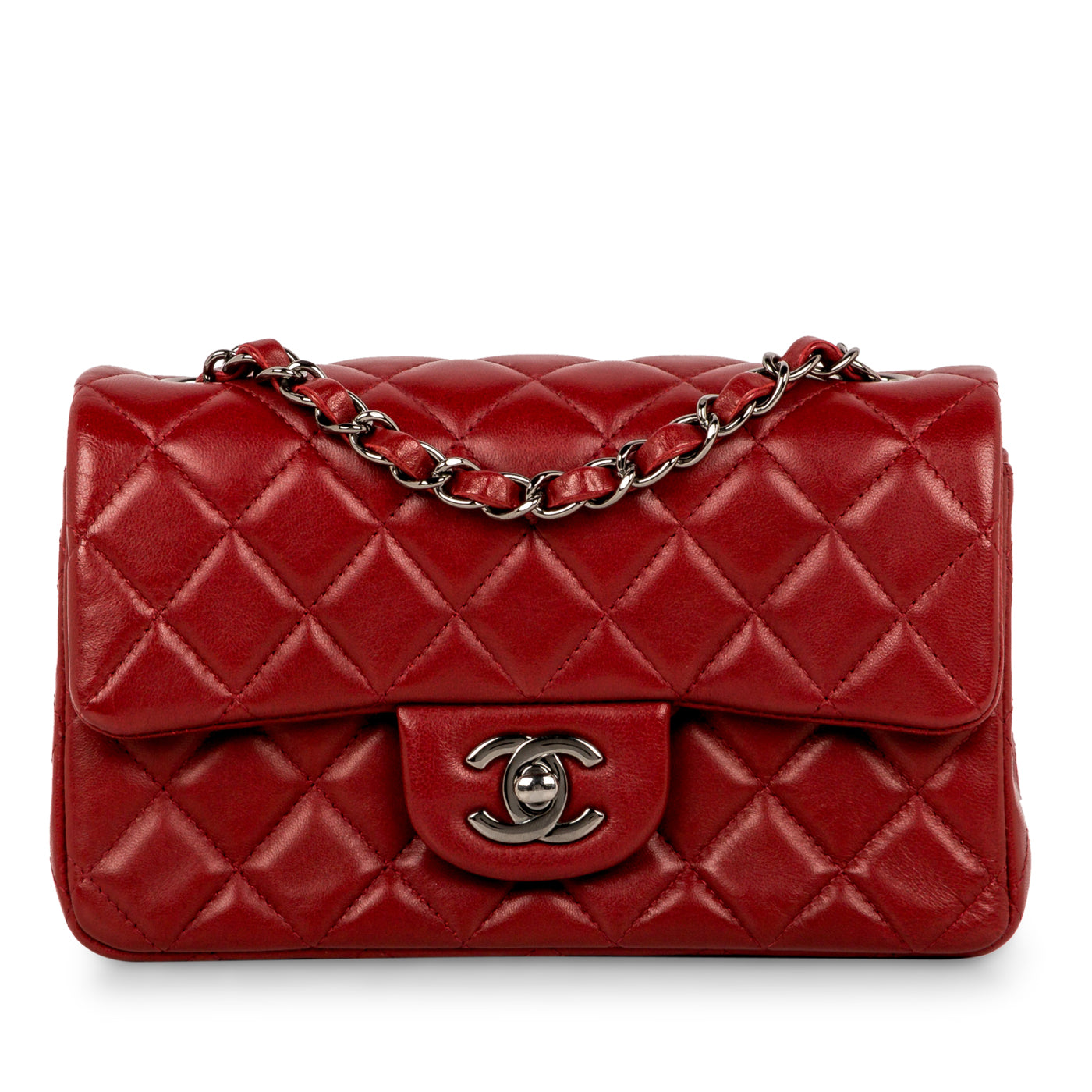 Chanel Classic Flap Lambskin Black Shoulder Bag Style 197