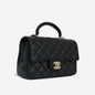 Chanel Classic Flap Lambskin Black Shoulder Bag Style 338