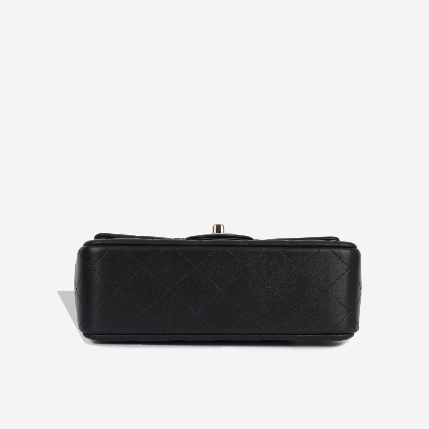 Chanel Classic Flap Lambskin Black Shoulder Bag Style 338