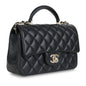 Chanel Classic Flap Lambskin Black Shoulder Bag Style 218