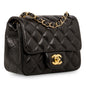 Chanel Classic Flap Lambskin Black Shoulder Bag Style 236
