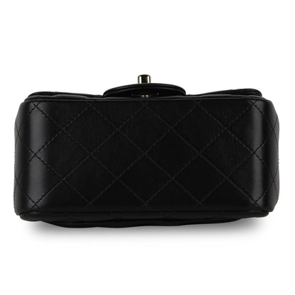 Chanel Classic Flap Lambskin Black Shoulder Bag Style 221