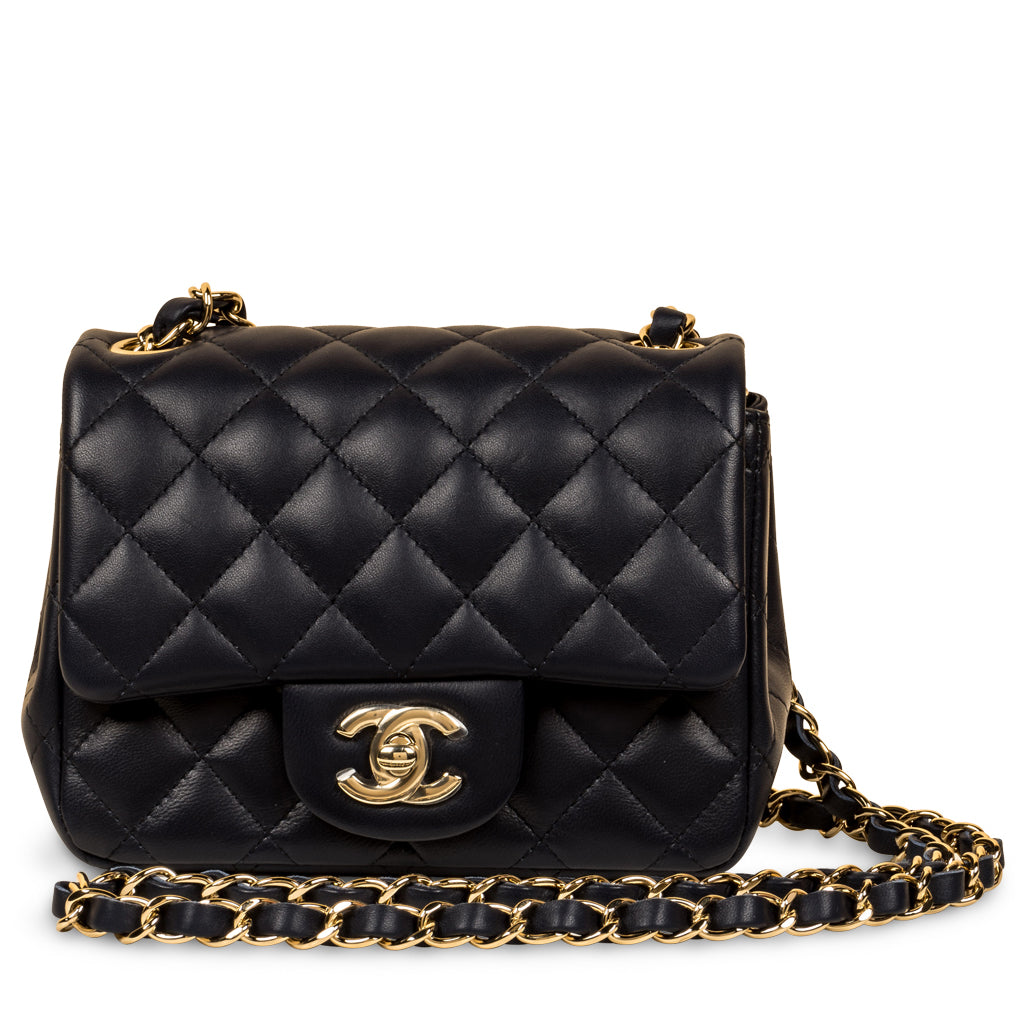 Chanel Classic Flap Lambskin Gold Shoulder Bag Style 98