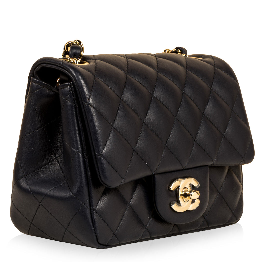 Chanel Classic Flap Lambskin Gold Shoulder Bag Style 98