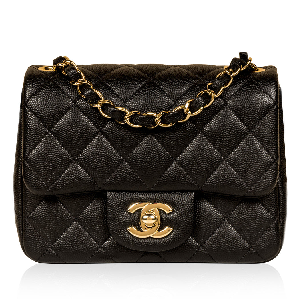 Chanel Classic Flap Caviar Black Shoulder Bag Style 110