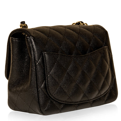 Chanel Classic Flap Caviar Black Shoulder Bag Style 110