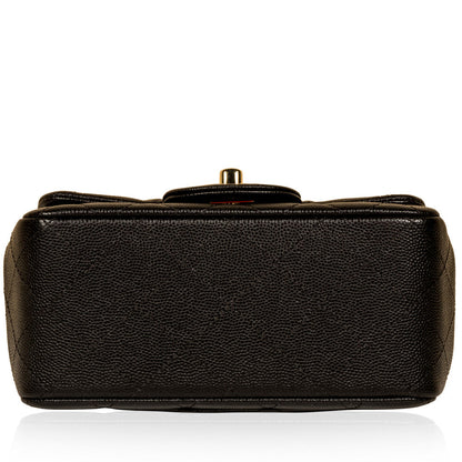 Chanel Classic Flap Caviar Black Shoulder Bag Style 110