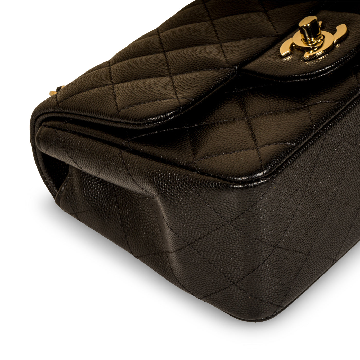 Chanel Classic Flap Caviar Black Shoulder Bag Style 110