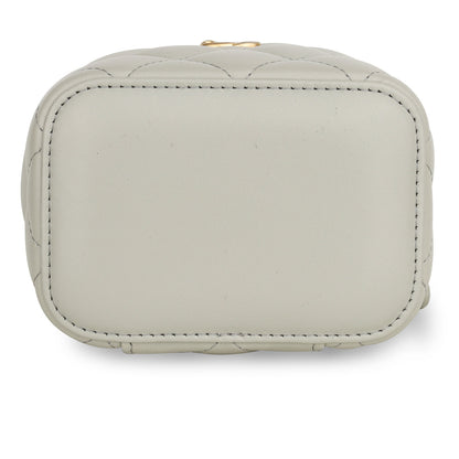 Chanel Grey Mini Pearl Crush Vanity Case
