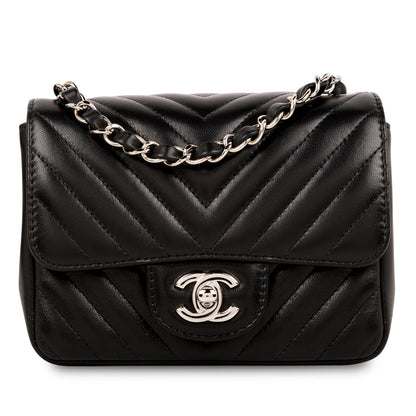 Chanel Classic Flap Lambskin Black Shoulder Bag Style 237