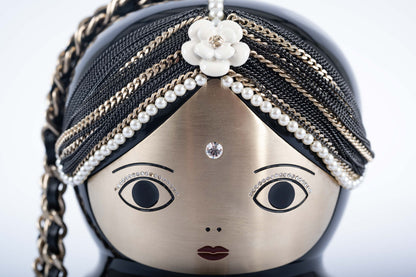 CHANEL -Bombay Black Lucite Métiers d’Art Matryoshka Runway Bag