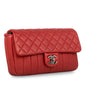 Chanel Quilted And Vertical Stitched Seasonal Flap Bag