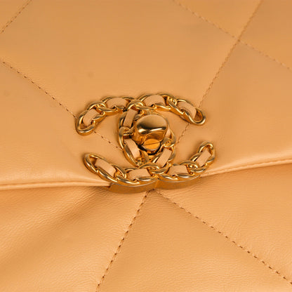 Chanel Chanel 19 Lambskin Gold Shoulder Bag Style 17