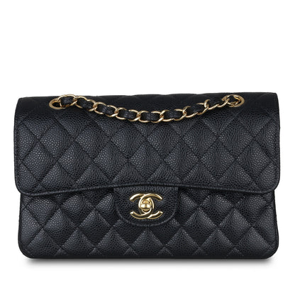 Chanel Classic Flap Caviar Black Shoulder Bag Style 122