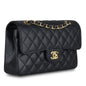 Chanel Classic Flap Caviar Black Shoulder Bag Style 122