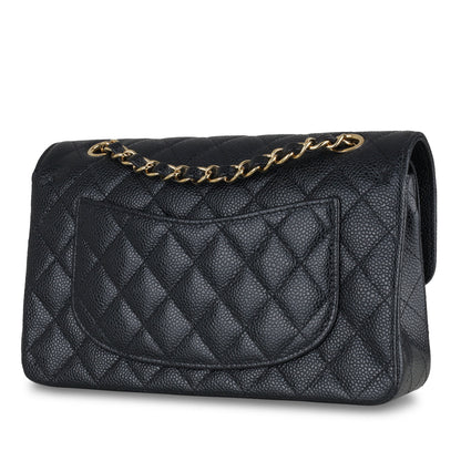 Chanel Classic Flap Caviar Black Shoulder Bag Style 122