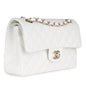 Chanel Small Classic Flap - White Caviar