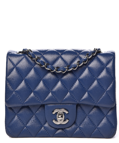 Chanel Classic Clutch With Chain – CWC Lambskin Blue SiLouis Vuittoner-Toned