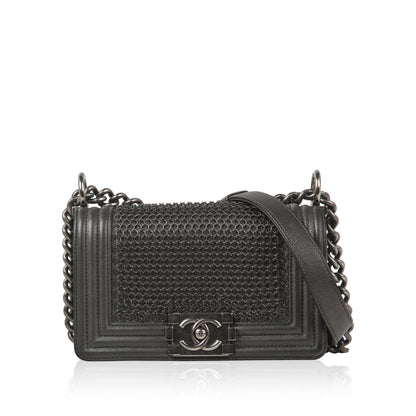Chanel Boy Bag Leather Black Shoulder Bag Style 8