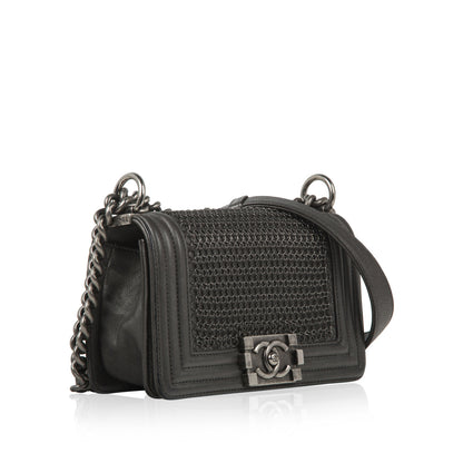 Chanel Boy Bag Leather Black Shoulder Bag Style 8