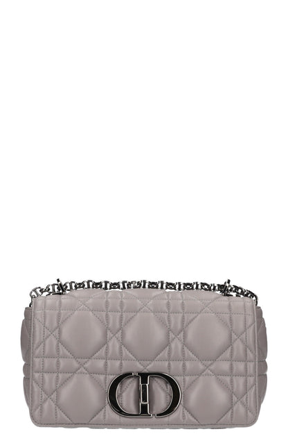 Christian Dior Caro Bag Macrocannage Calfskin Grey