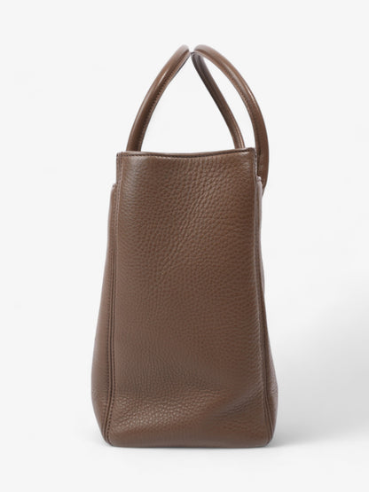 Chanel Executive Cerf Tote Brown Leather