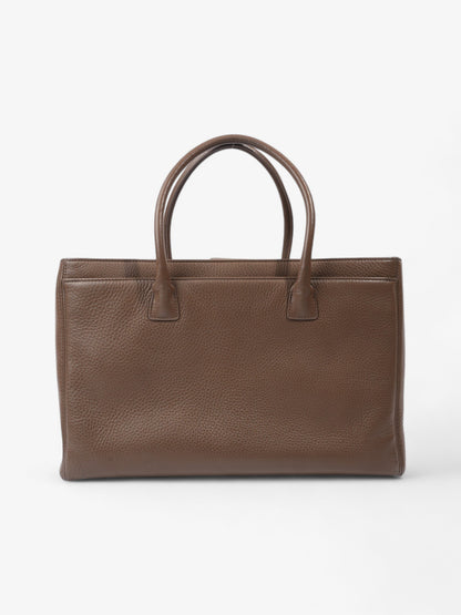 Chanel Executive Cerf Tote Brown Leather